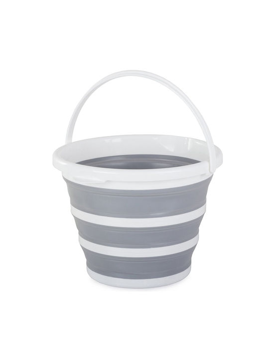 Waste Bin Waste Plastic White 10lt 1pcs