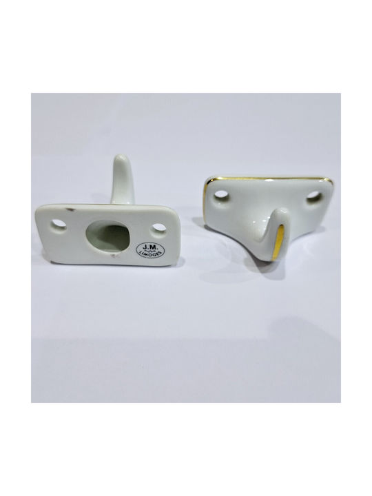 Agățătoare De Perete Din Polirosină Albă 6x3.8x3cm