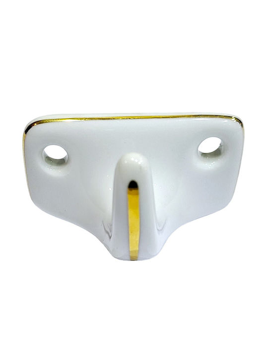 Agățătoare De Perete Din Polirosină Albă 6x3.8x3cm
