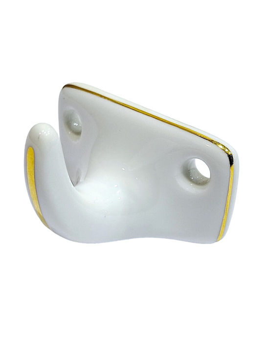 Agățătoare De Perete Din Polirosină Albă 6x3.8x3cm