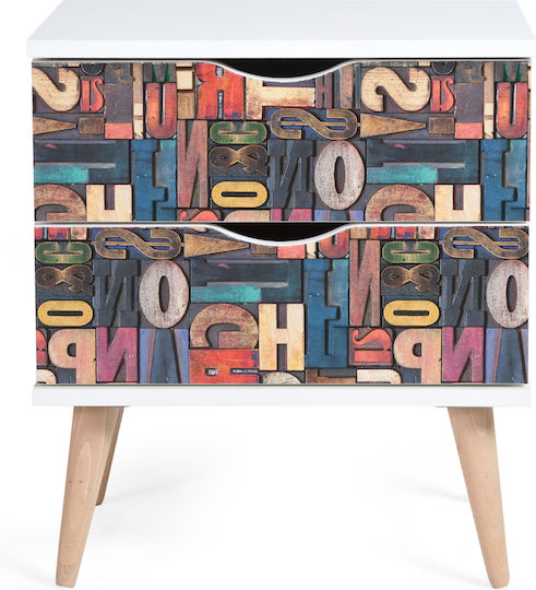 Adele Ξύλινο Λευκό 45x36x50cm 500-00794 Adele Ξύλινο Λευκό 45x36x50cm 500-00794