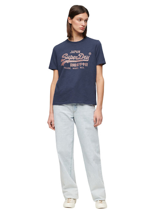 Superdry VINTAGE LOGO T-Shirt Navy
