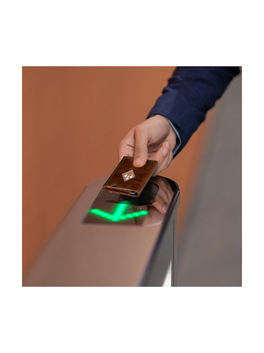 Leather Men's Wallet Cards with RFID