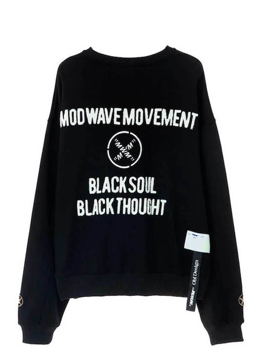 Mod Wave Movement Men's Sweatshirt Black