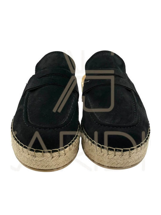 Flat Suede Mules σε Μαύρο Χρώμα