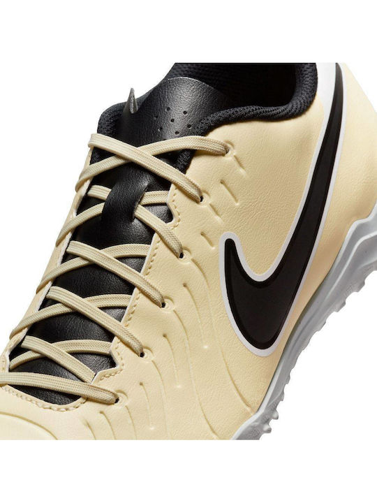 Nike Tiempo Legend 10 Club Football Shoes with Molded Cleats Lemonade / Metallic Gold Coin / Black