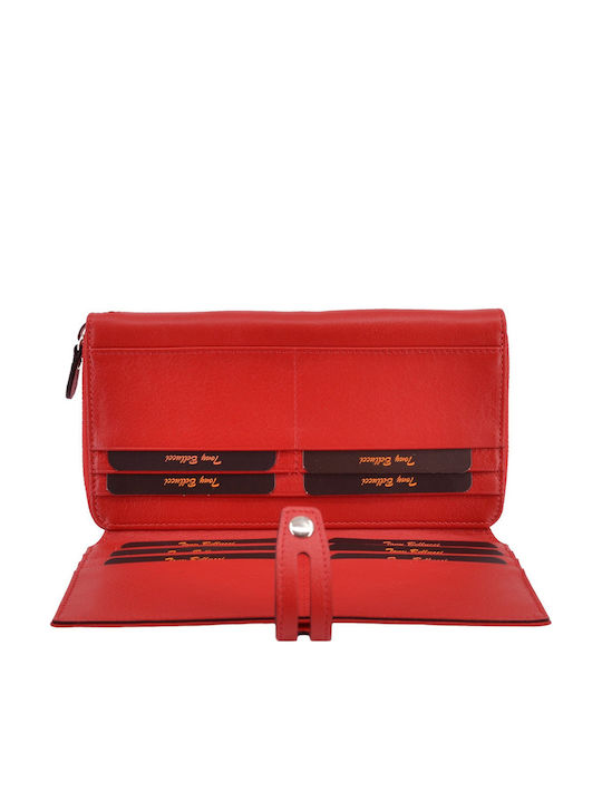 Large Leather Women's Wallet Classic Red