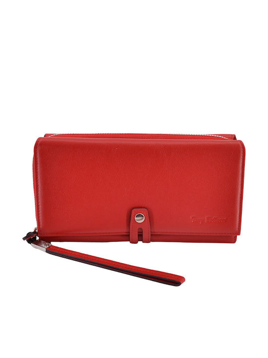 Large Leather Women's Wallet Classic Red