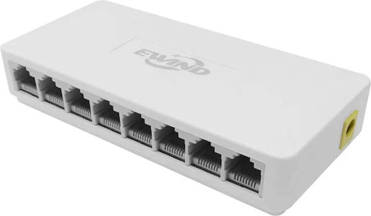 Ewind EW-S1508 Unverwaltet Switch mit 8 Ports Ethernet