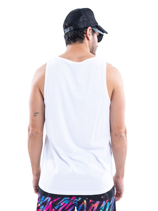 District75 Men's Sleeveless Blouse White