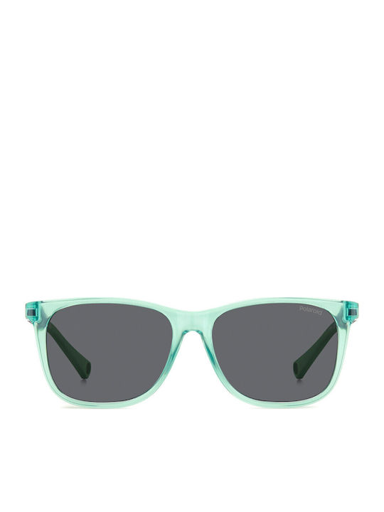 Polaroid Quadratische Kinder-Sonnenbrillen mit Polarisiertem grünen Glas für 4-6 Jahre