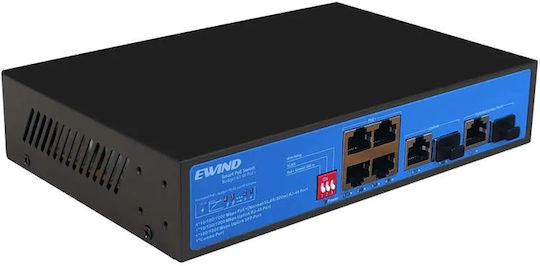 Ewind EW-S1907CG-AP Unmanaged L2 PoE Switch με 4 Θύρες Gigabit (1Gbps) Ethernet