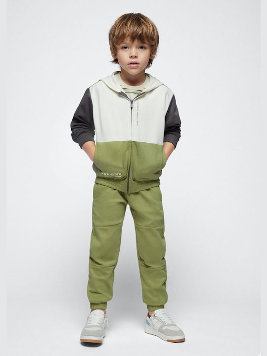 Mayoral Kids Sweatpants Set Green 3pcs