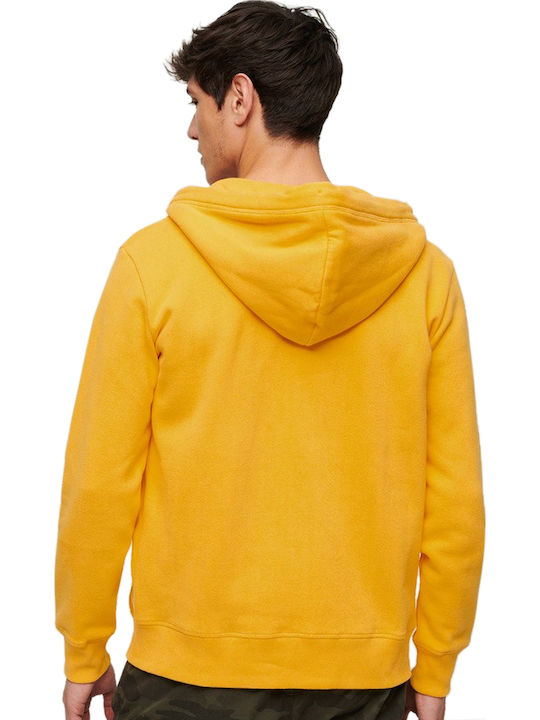 Superdry Ζακέτα Utah Gold με Κουκούλα