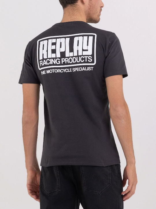 Replay Herren Kurzarmshirt Schwarz