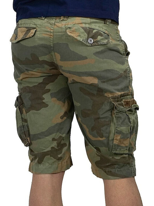 Schott Herrenshorts Cargo Khaki