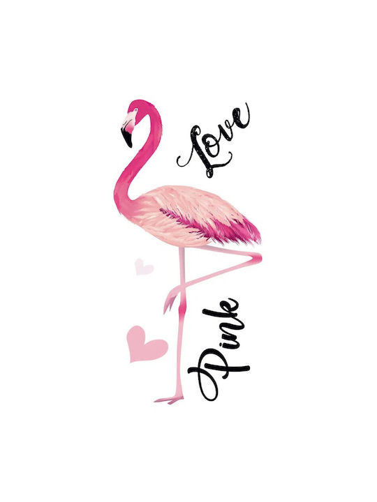 Διακοσμητικό Αυτοκόλλητο Τοίχου Flamingos 1τμχ 45x35εκ. Ango