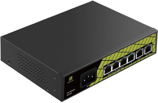 Conexpro Conexpro GNT-P9206EA Unmanaged L2 PoE+ Switch με 6 Θύρες Ethernet