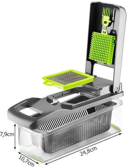 Premium Grater for Fruits & Vegetables Made of Stainless Steel with Container