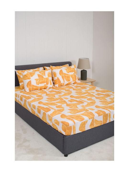 Viokarpet Sheet Sets King Size 270x280cm. Nordic 855 Malmo Gold 4pcs