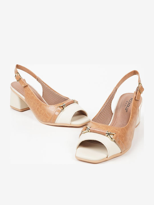 Peep Toe Γόβες Μπεζ
