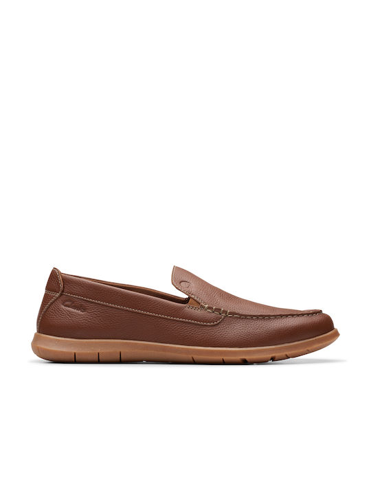 Clarks Men's Leather Moccasins Brown
