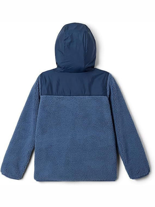 Columbia Kids Cardigan Fleece with Hood Dark Mountain, Collegiate Navy Rugged Ridge