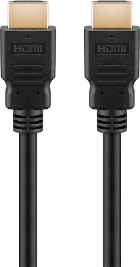 Goobay HDMI 2.0 Premium High Speed 4K 60Hz HDR Kabel HDMI-Stecker - HDMI-Stecker 0,5m Schwarz
