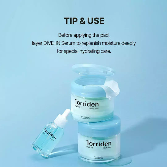Torriden Dive-in Low Molecule Hyaluronic Acid Multi Pad 80ea