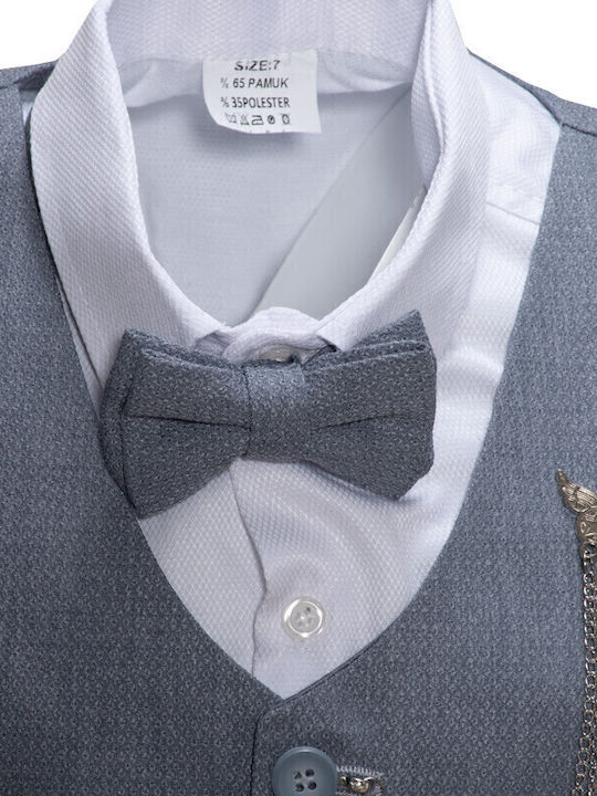 Kids' Suit Summer 4pcs Gray