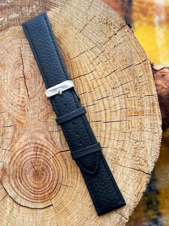 Tzevelion Leather Strap Black 22mm Tzevelion Leather Strap Black 22mm