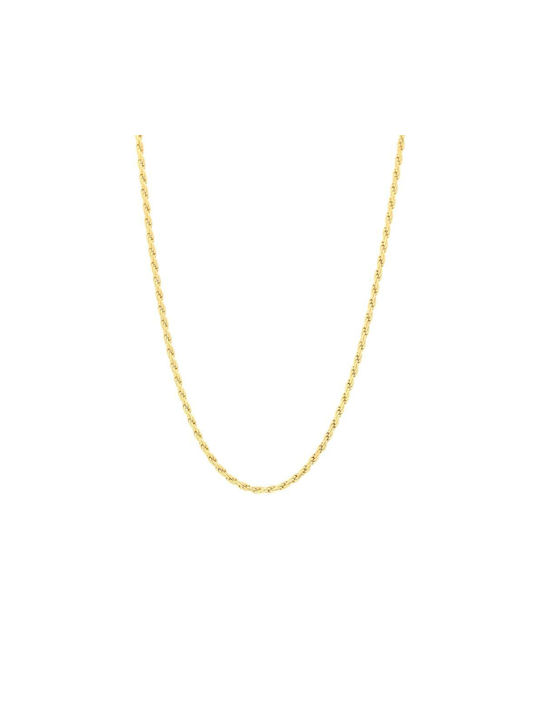 Q-Jewellery Silver Chain Neck Spiral Gold-plated