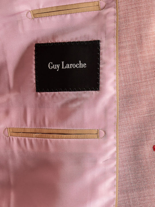 Men's Groom's Suit with Vest Pink