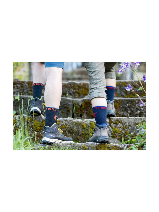 Try to Fly Blau Socken