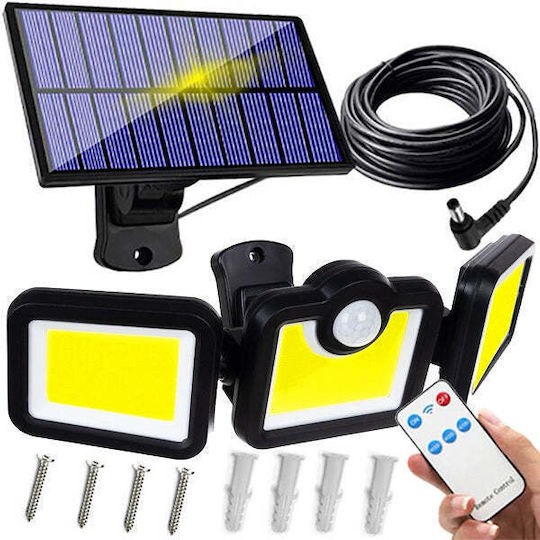 Straßen-Solarleuchte 120W mit Bewegungssensor, Fotokontakt und Fernbedienung IP67