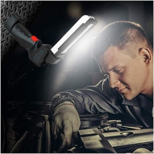 Work & Site Light Extension Cord Rechargeable LED with Brightness up to 500lm Foldable