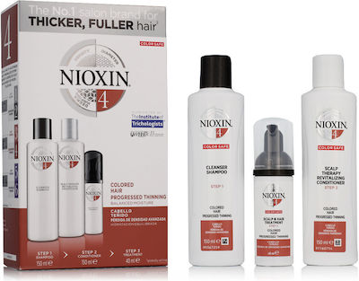 Nioxin Σετ Περιποίησης Μαλλιών κατά της Τριχόπτωσης με Σαμπουάν και Conditioner 3τμχ