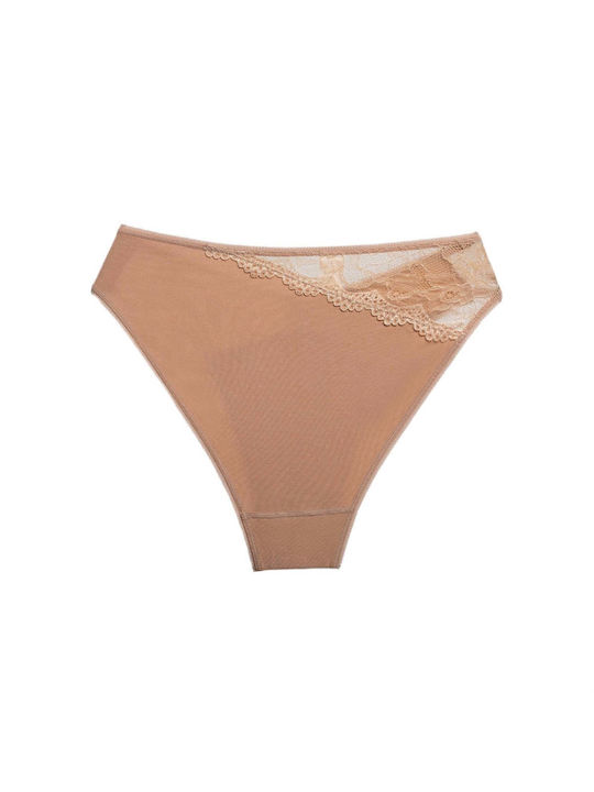 High-rise briefs with lace print | 744 BEZ