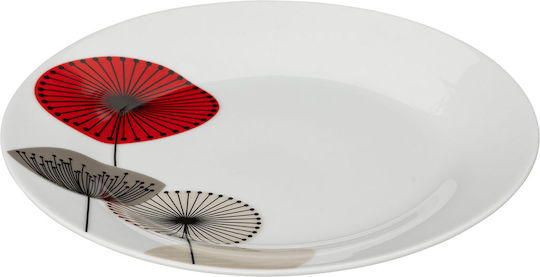 Plate Desert made of Porcelain White with Diameter 19.5cm