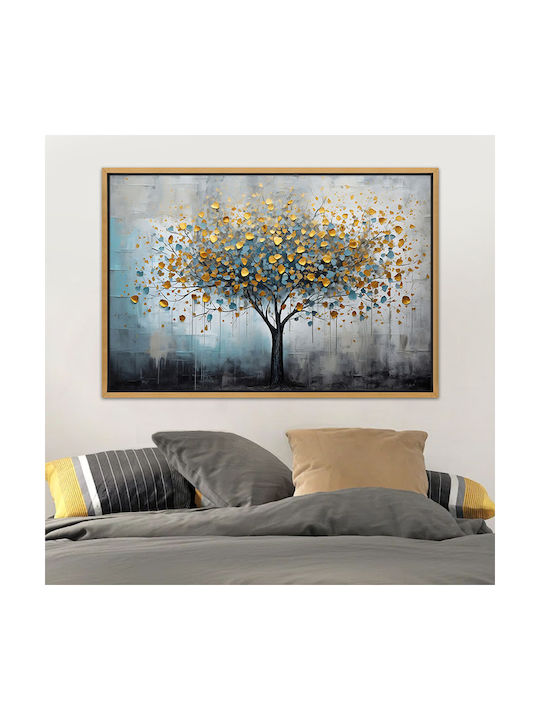 Megapap Gold Tree Painting on Canvas 140x100cm