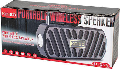 Kimiso 885864 Bluetooth Speaker 5W with Radio and Battery Life up to 3 hours Black