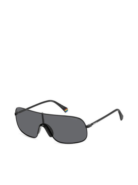 Polaroid Men's Sunglasses with Black Metal Frame and Black Polarized Lens PLD6222/S 003/M9
