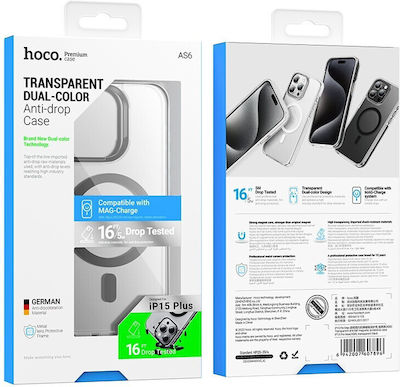 Hoco Series Airbag Umschlag Rückseite Transparent (iPhone 15 Plus / 16 Plus)