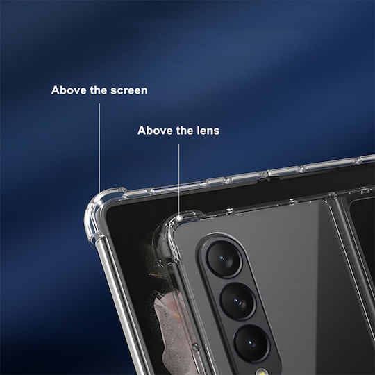 Sonique Anti Shock Umschlag Rückseite Silikon Transparent (Galaxy Z Fold5)