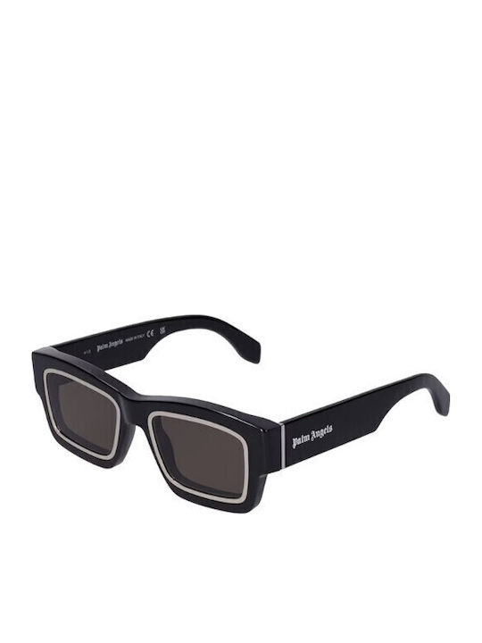 Unisex Sonnenbrille mit Schwarz Kunststoff Gestell und Schwarz Linse