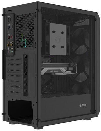 Natec Fury Shobo SH4F Gaming Midi Tower Computer Case with Side Window Black