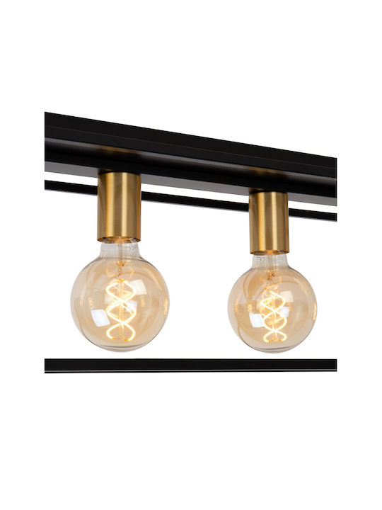 Lucide Lightning Ceiling Mount Light Black with Socket E27