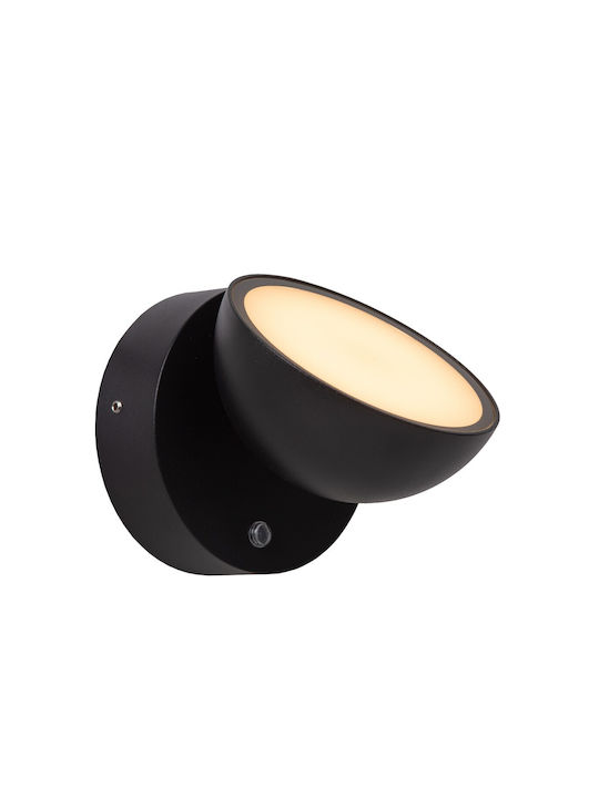 Lucide Lightning Επιτοίχιο Εξωτερικό Φωτιστικό LED IP54 12W με Θερμό Λευκό Φως