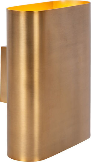 Lucide Lightning Modern Lamp Wall with Socket E14 Gold 8x8x20cm