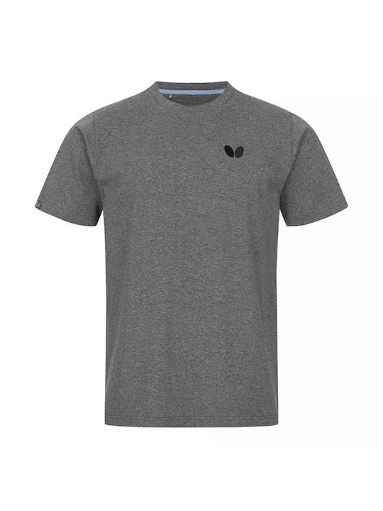 Butterfly Herren Sport T-Shirt Kurzarm Gray